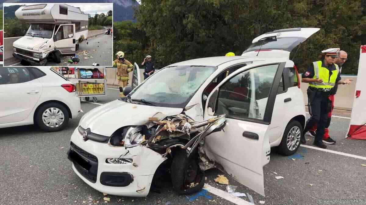 Heftiger Crash zwischen Kleinwagen und Wohnmobil: Mann (85) aus Bayern in Tirol schwer verletzt
