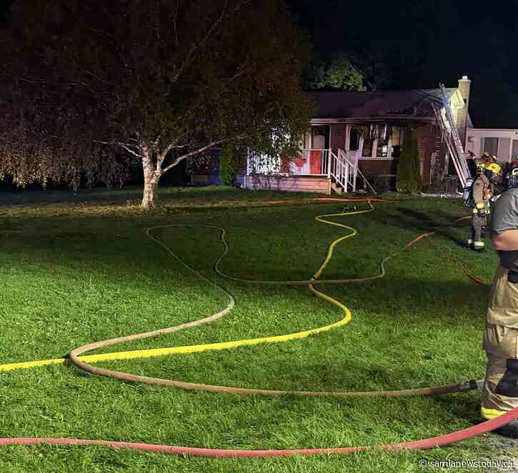 Electrical appliance sparks overnight fire in St. Clair Twp.