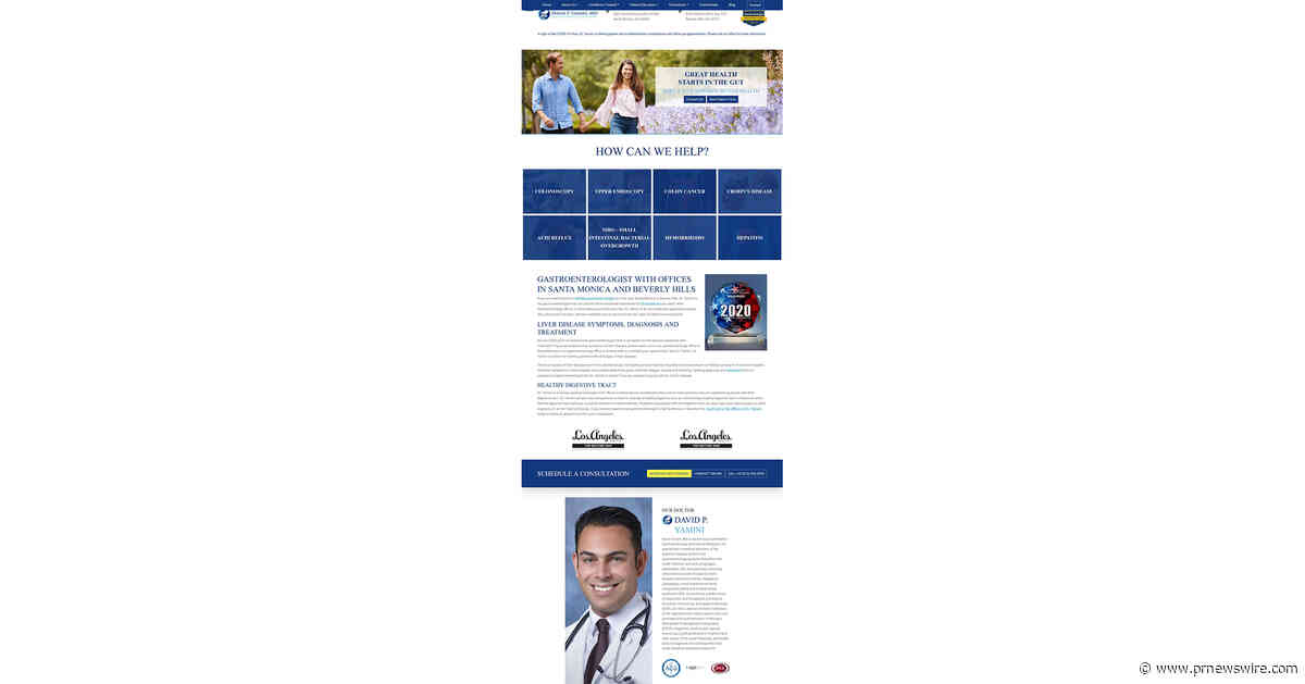 Santa Monica Gastroenterologist Dr. David Yamini Named Best Gastroenterologist in Santa Monica in BusinessRate Best of 2026 Awards