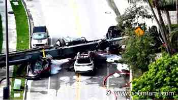 4 hospitalized after construction equipment collapse in Brickell, fire rescue says