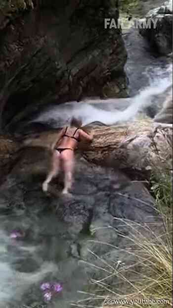 Mom tended to get lost doing triathlons #waterfall #nature #travel #fail #shorts