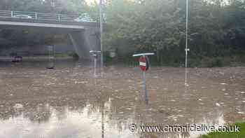 Gateshead road reopens after burst water main with council workers clearing 200 tonnes of debris