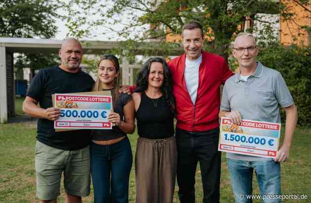 Postcode Lotterie-Botschafter Kai Pflaume verteilt 16 Millionen Euro bei Glückstour durch Deutschland