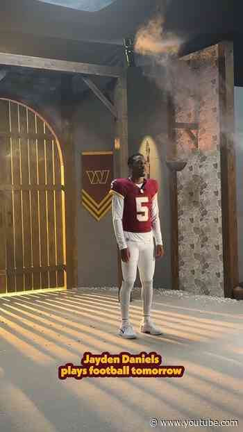 tomorrow. #nfl #football #commanders #jaydendaniels #shorts #raisehail