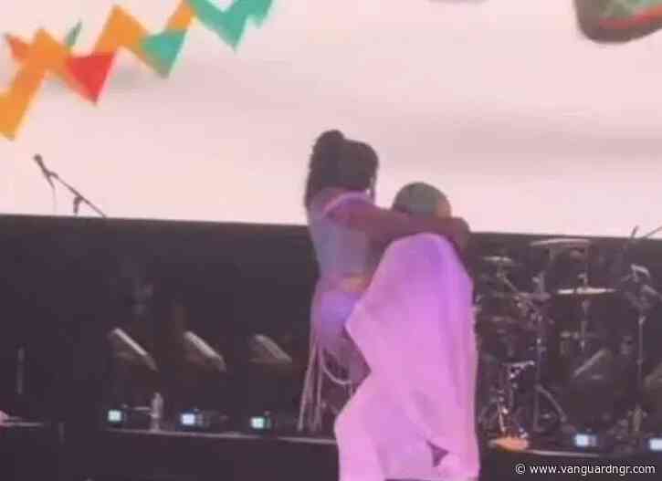 ‘My husband is angry’ – Real Warri Pikin apologises after Timaya stage moment