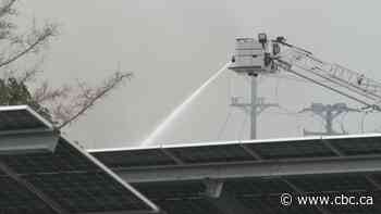 Flare-ups, smoke still expected as P.E.I. solar farm fire continues into second week
