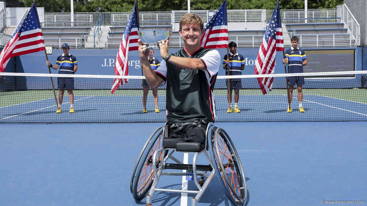 Rolstoeltennisser Niels Vink (23) op billboard Times Square in New York na winnen US Open: ’Écht vet’