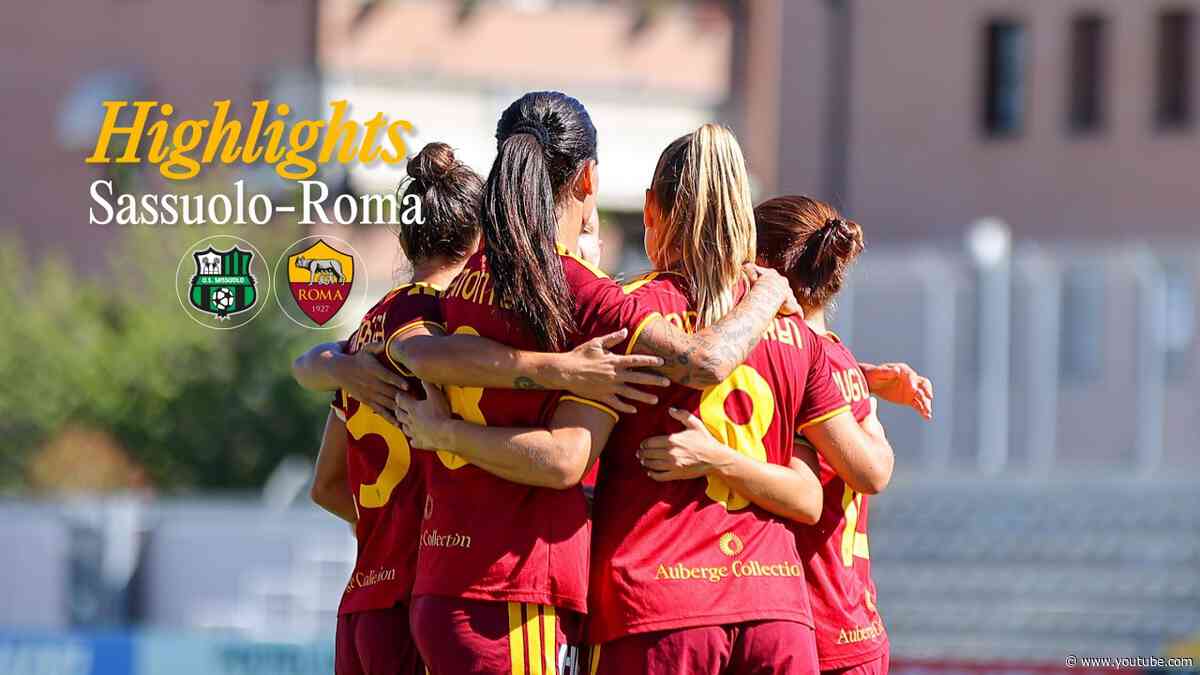SASSUOLO 1-7 ROMA | Serie A Women's Cup2026-27