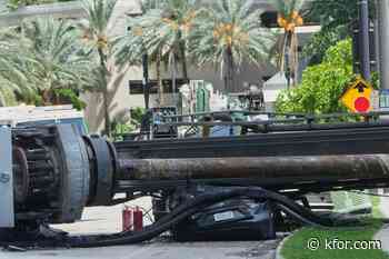 Four people hospitalized after crane collapses in Miami, officials say