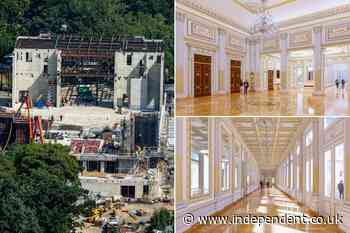 Trump reveals striking detail in ‘first’ look at White House ballroom’s interior