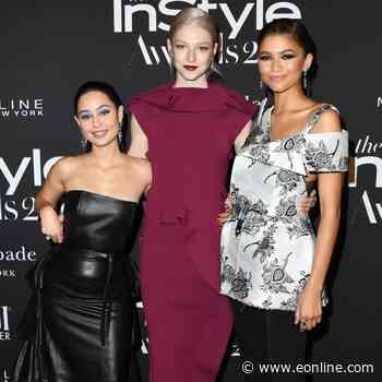 Zendaya Reunites With Euphoria Costars Alexa Demie and Hunter Schafer