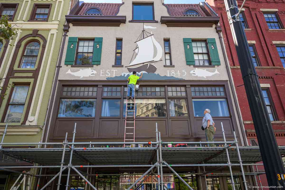 Photos: Mural recalls historic building's maritime roots
