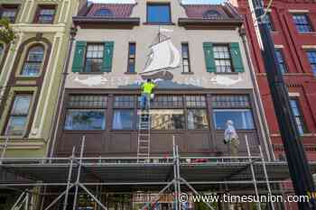 Photos: Mural recalls historic building's maritime roots