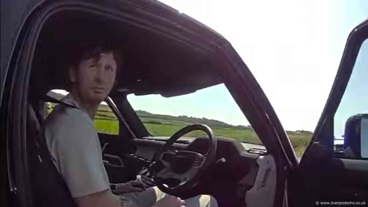 Moment Liverpool county lines dealer arrested on M6 after police find 'graft phone'