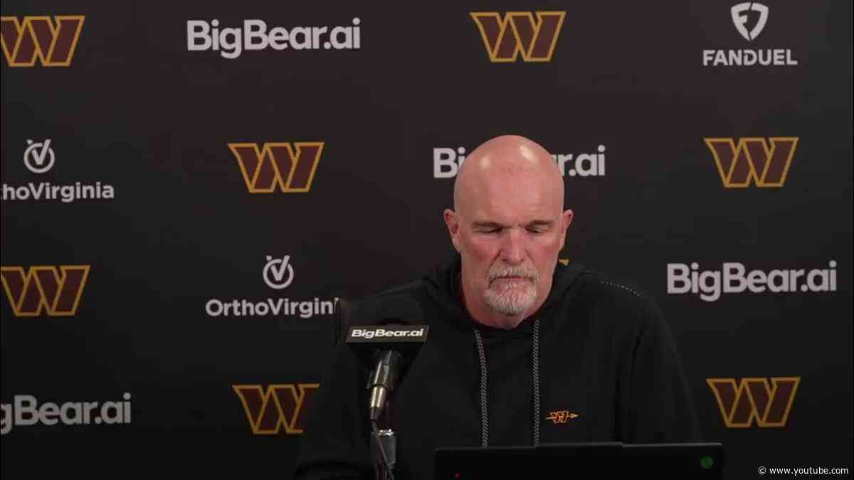 LIVE: HC Dan Quinn Speaks To The Media The Day After The Season Opener | Washington Commanders