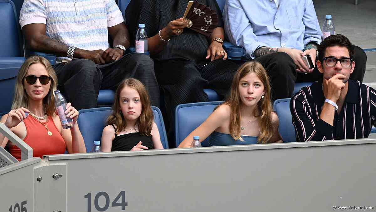 Emily Blunt and John Krasinski make the rare move of taking their young daughters out in public