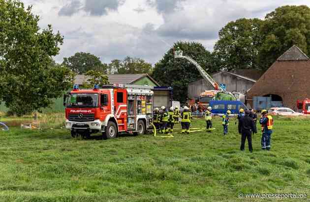 FW-KLE: Jahresübung der Freiwilligen Feuerwehr Bedburg-Hau: Wenn das Löschwasser nicht vor der Haustür liegt