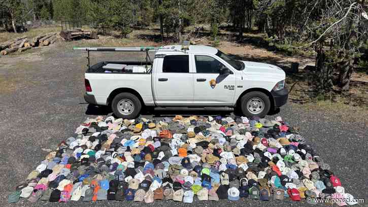 Yellowstone National Park retrieved 280 hats from hydrothermal vents this summer