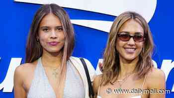 Jessica Alba, 45, and her mini-me daughter Honor Warren, 18, look like sisters as they attend the US Open