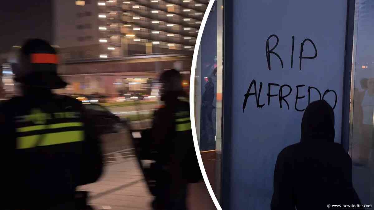 Stille tocht in Rotterdam voor overleden Alfredo loopt uit de hand: ME in actie