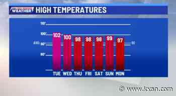 Days away from triple digit relief and a humidity drop