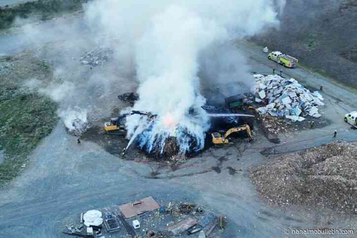 Comox Valley fire crews tackle mattress fire at landfill