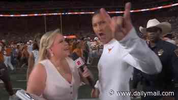 Texas reveals real reason for coach Steve Sarkisian's 'classless' response to reporter... after ESPN's chaotic coverage of college showdown