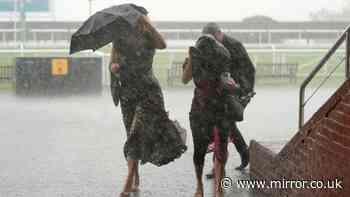 Met Office names areas facing heavy rain on Tuesday with 42 counties at risk