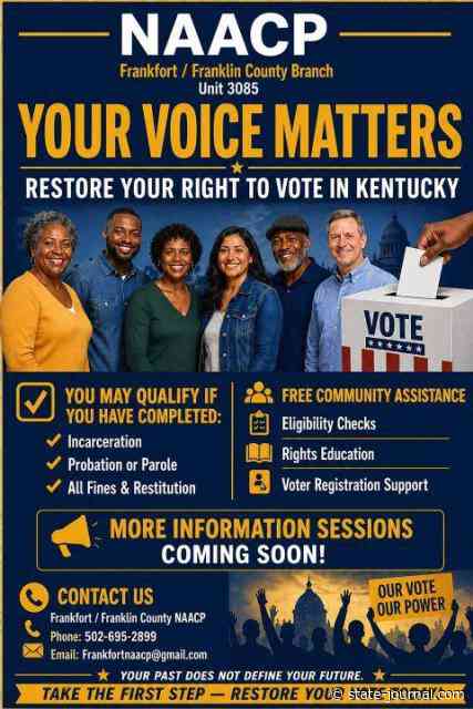 NAACP Frankfort/Franklin County branch unit hosting upcoming meetings
