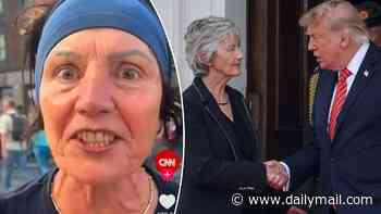As President Connolly was shaking hands with Donald Trump just a few miles away in the Áras, her sister was filmed unleashing this astonishing rant on US television