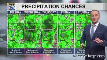 Monsoon moisture brings widespread rain chances to New Mexico