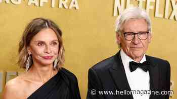 Calista Flockhart and Harrison Ford cozy up on the the 2026 Emmys red carpet