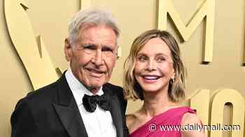Harrison Ford beams as he and wife Calista Flockhart put on a loved-up display on the red carpet at 2026 Emmys