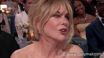 US actress Mariska Hargitay tells Nicole Kidman to 'zip it' as Aussie star interrupts her opening monologue from the front row