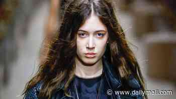 Nicole Kidman's daughter Sunday Rose sports scruffy hair as she models a grungy look on the catwalk during New York Fashion Week