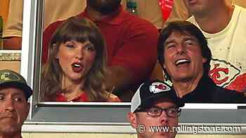 Taylor Swift Chats With Tom Cruise as She Cheers on Travis Kelce at First Chiefs Game Since Wedding