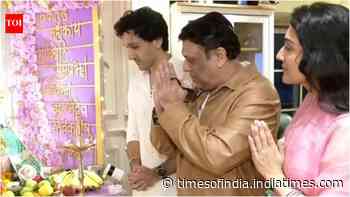 Govinda joins Tina and Yashvrdhn for Ganesh Chaturthi