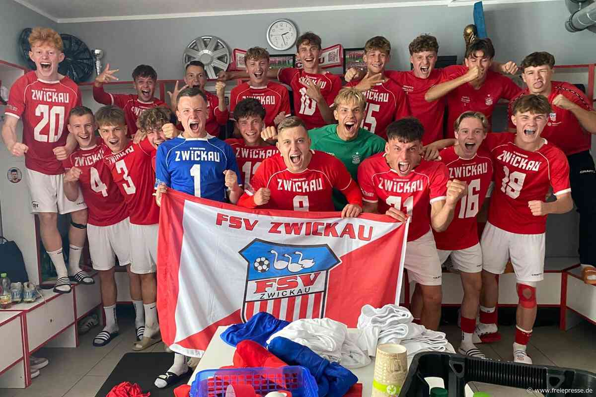 Jubel beim FSV Zwickau: A-Junioren kommen diesmal ohne spätes Gegentor durch