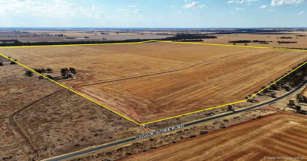 Northern Victorian cropping block sells for $1455 per acre