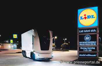 Premiere im deutschen Lebensmitteleinzelhandel: Lidl und Einride bringen E-LKW mit autonomer Fahrfunktion auf öffentliche Straßen