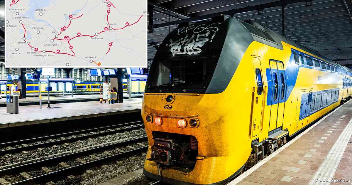 Treinverkeer in Midden-Nederland verstoord door grote storing