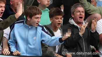 Noel Gallagher reveals his 'heart is full of pride' after nepo baby son Sonny, 15, aimed X-rated gesture at Man United fans during Manchester City's derby win
