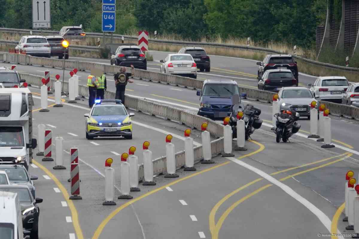 Über 20 Unfälle pro Monat in Baustelle auf A 4 bei Chemnitz