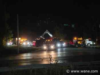 Crash, hazmat spill close eastbound US 30 at Whitley-Allen Co. Line