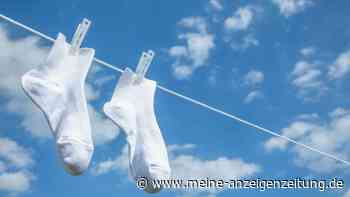 Schwarze Sohlen ade: Dieser einfache Salz-Trick macht weiße Socken wieder strahlend rein