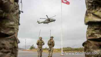 Russian frigate fires two flares at Danish military chopper, narrowly missing the NATO aircraft as Putin becomes increasingly aggressive