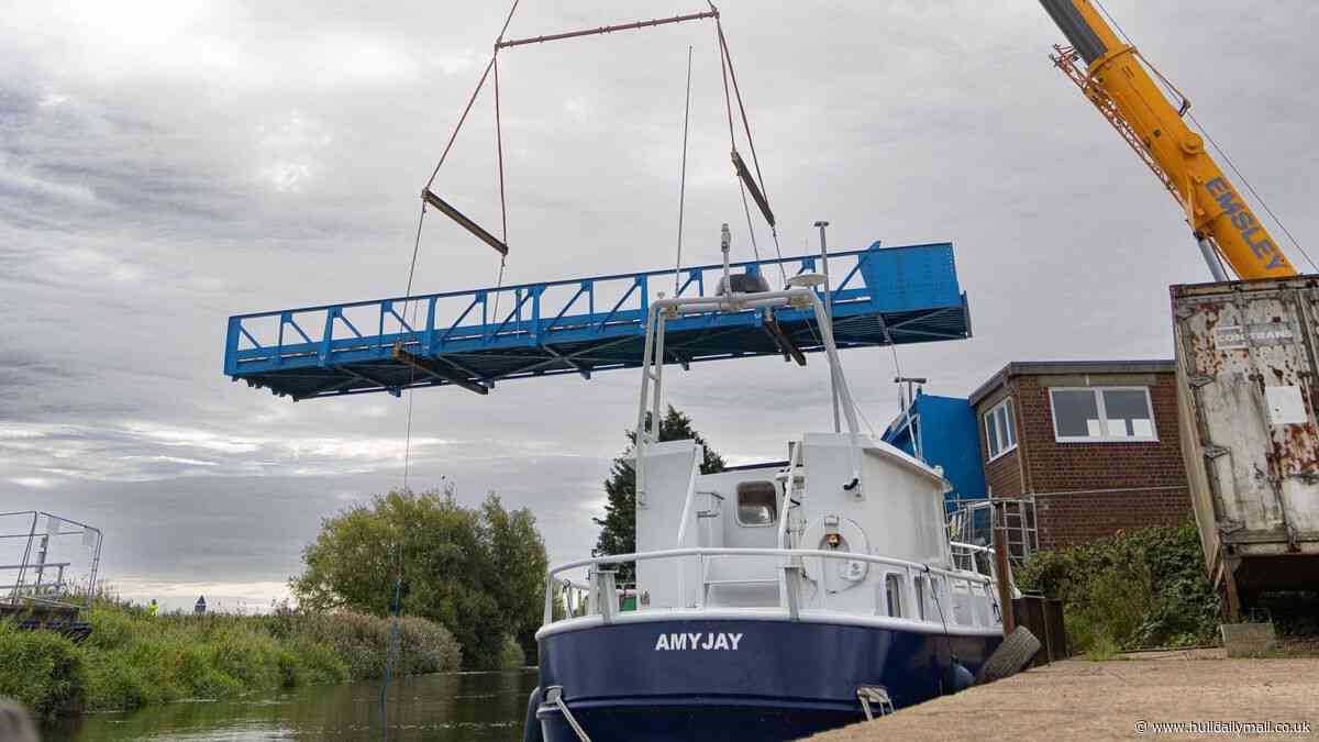 Twenty-tonne bridge returns to Beverley after £1m improvement scheme