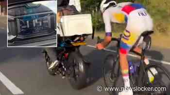 Doodeng: Colombiaans wielertalent zoekt grenzen op in WK-training en raast met 115 km/u naar beneden