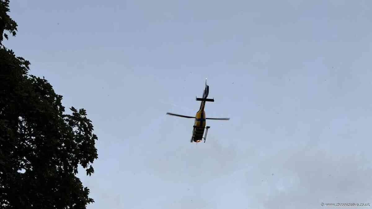 Boy, 15, falls 25ft from swing as air ambulance and rescue teams deployed