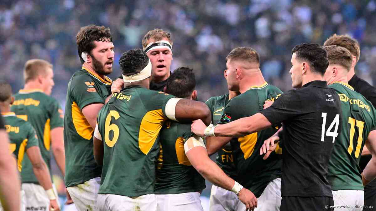 All Blacks legend snaps at Springbok hero in heated on-air spat as finger pointed